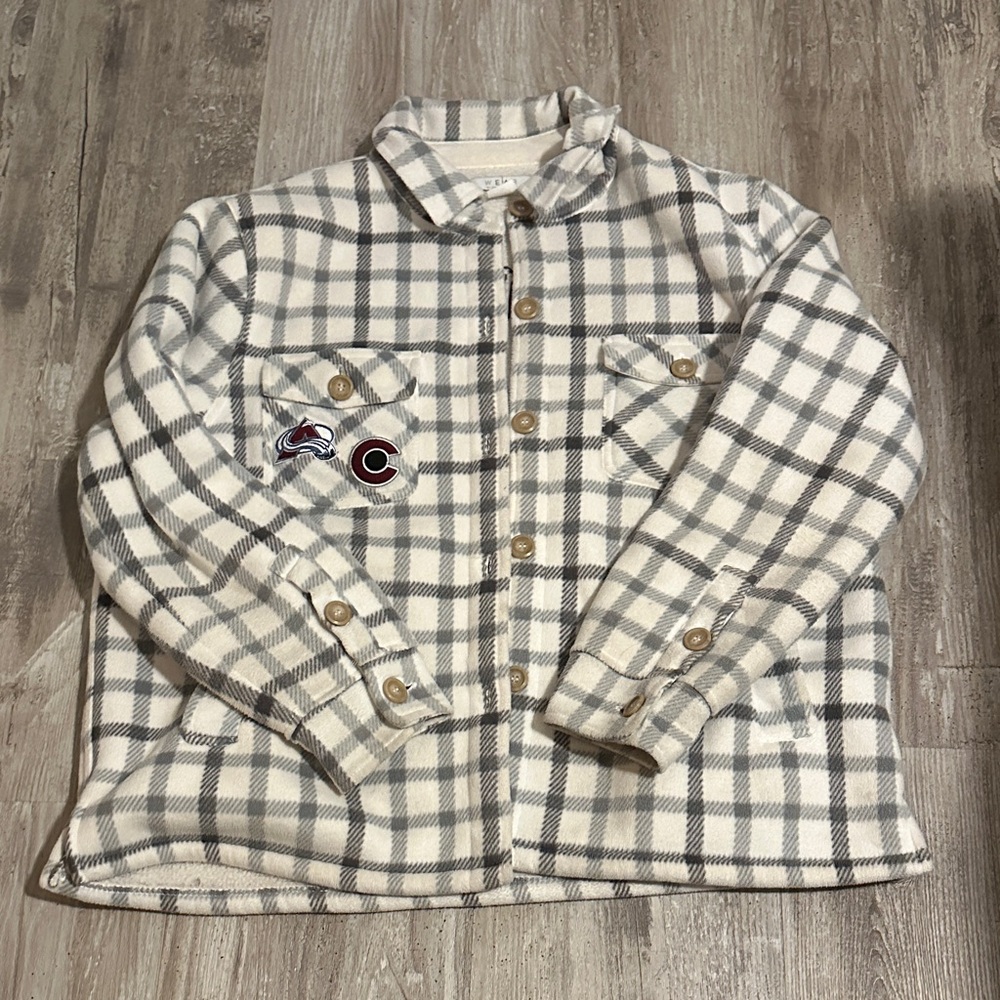 Plaid Button-Up Jacket